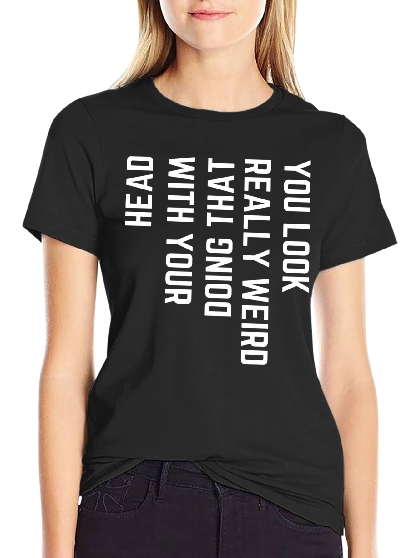 Funny Weird Graphic Print Tee