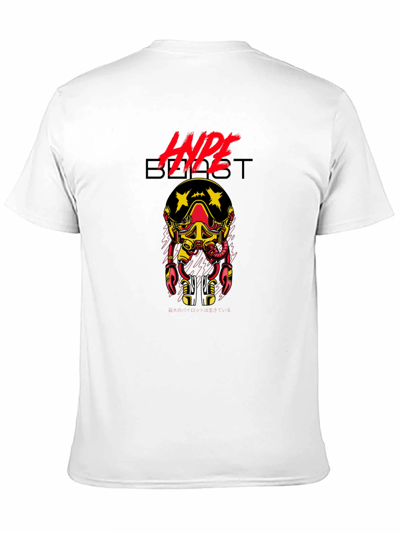 Hypebeast Graphic Print Crew Neck T-Shirt