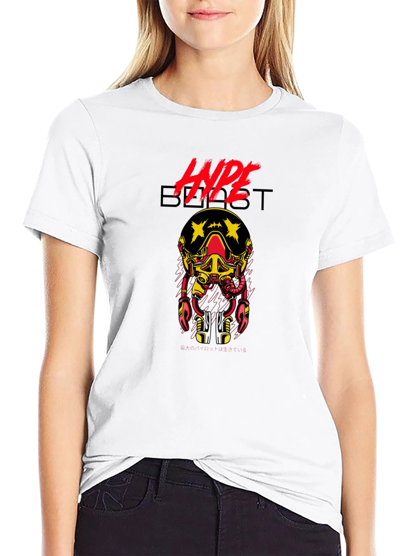 Hypebeast Graphic Print Crew Neck T-Shirt