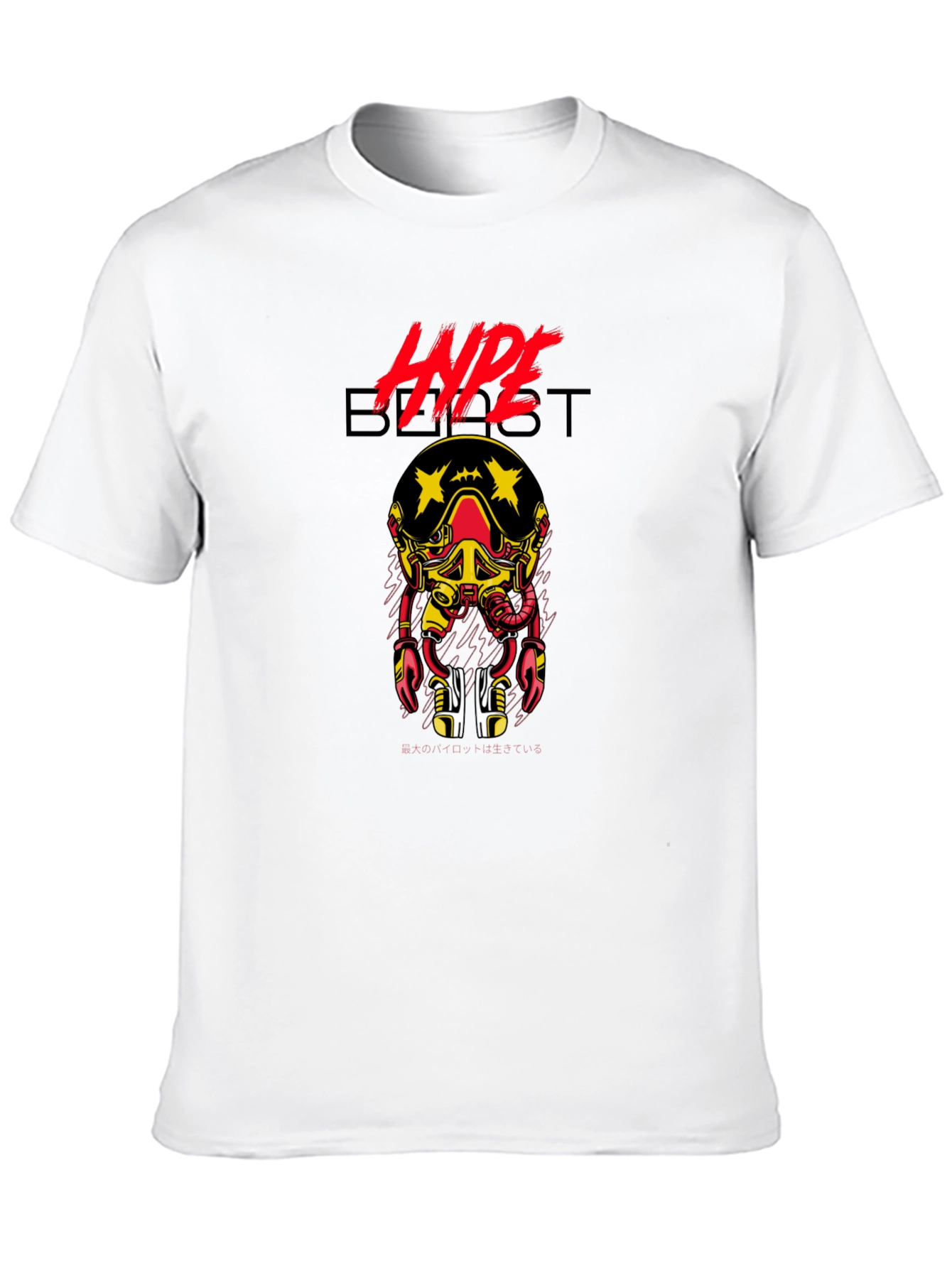 Hypebeast Graphic Print Crew Neck T-Shirt