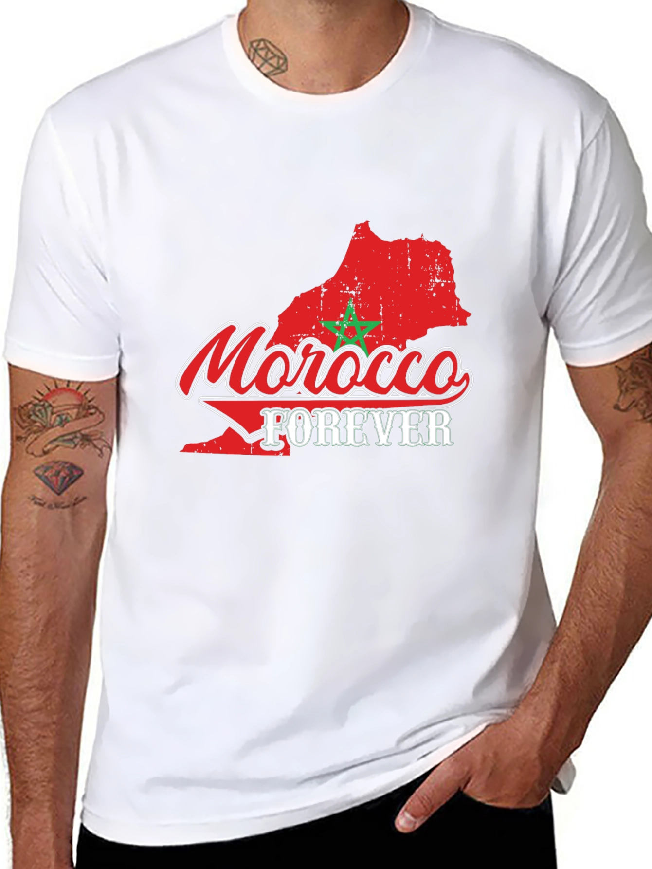 Morocco Forever Graphic T-Shirt - Black