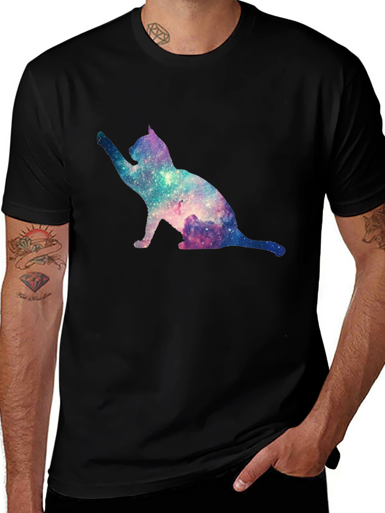 Galaxy Cat T-Shirt - Unique Space Design Tee