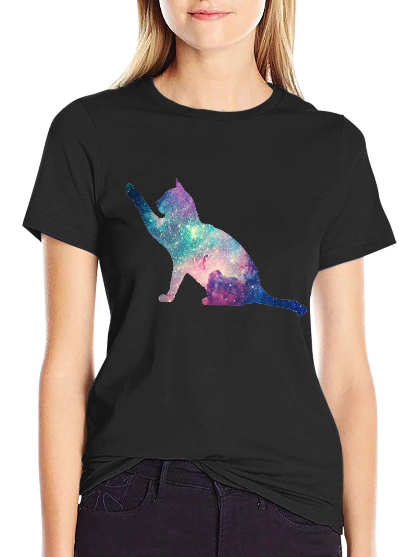 Galaxy Cat T-Shirt - Unique Space Design Tee
