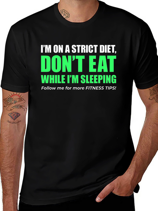 Funny Diet T-Shirt - Dont Eat While Im Sleeping