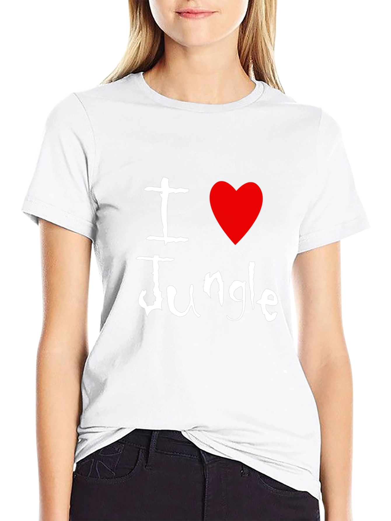 I Heart Jungle Black T-Shirt
