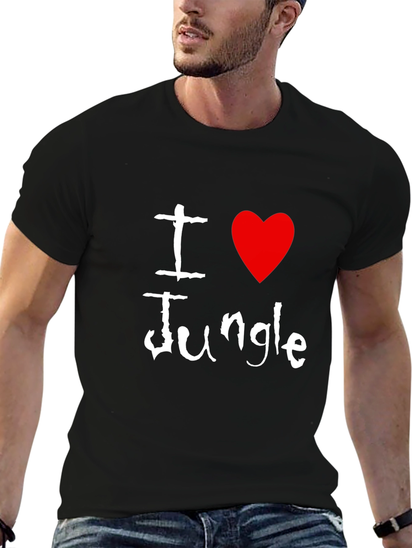 I Heart Jungle Black T-Shirt