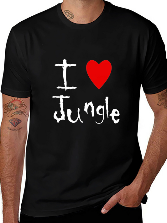 I Heart Jungle Black T-Shirt