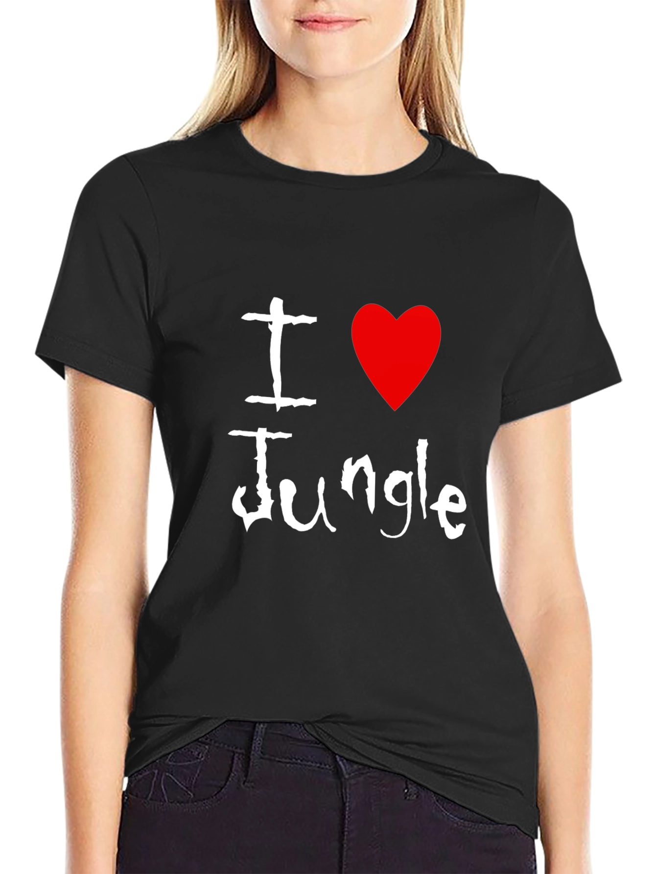 I Heart Jungle Black T-Shirt
