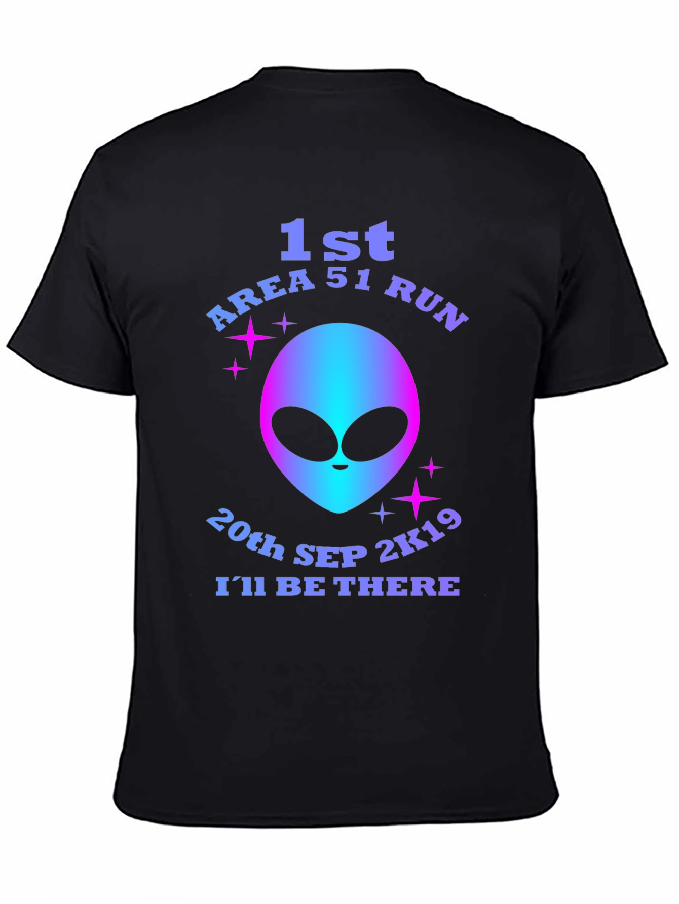 Area 51 Run T-Shirt - Alien Graphic Novelty Tee