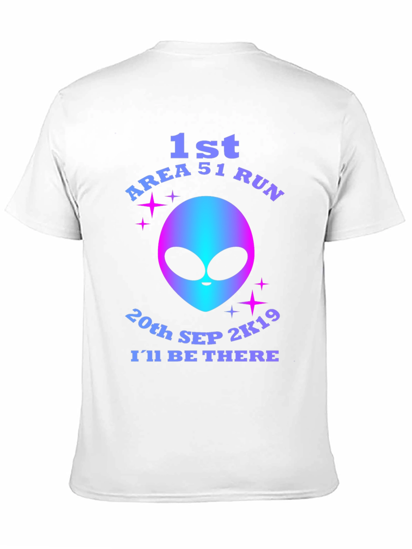 Area 51 Run T-Shirt - Alien Graphic Novelty Tee