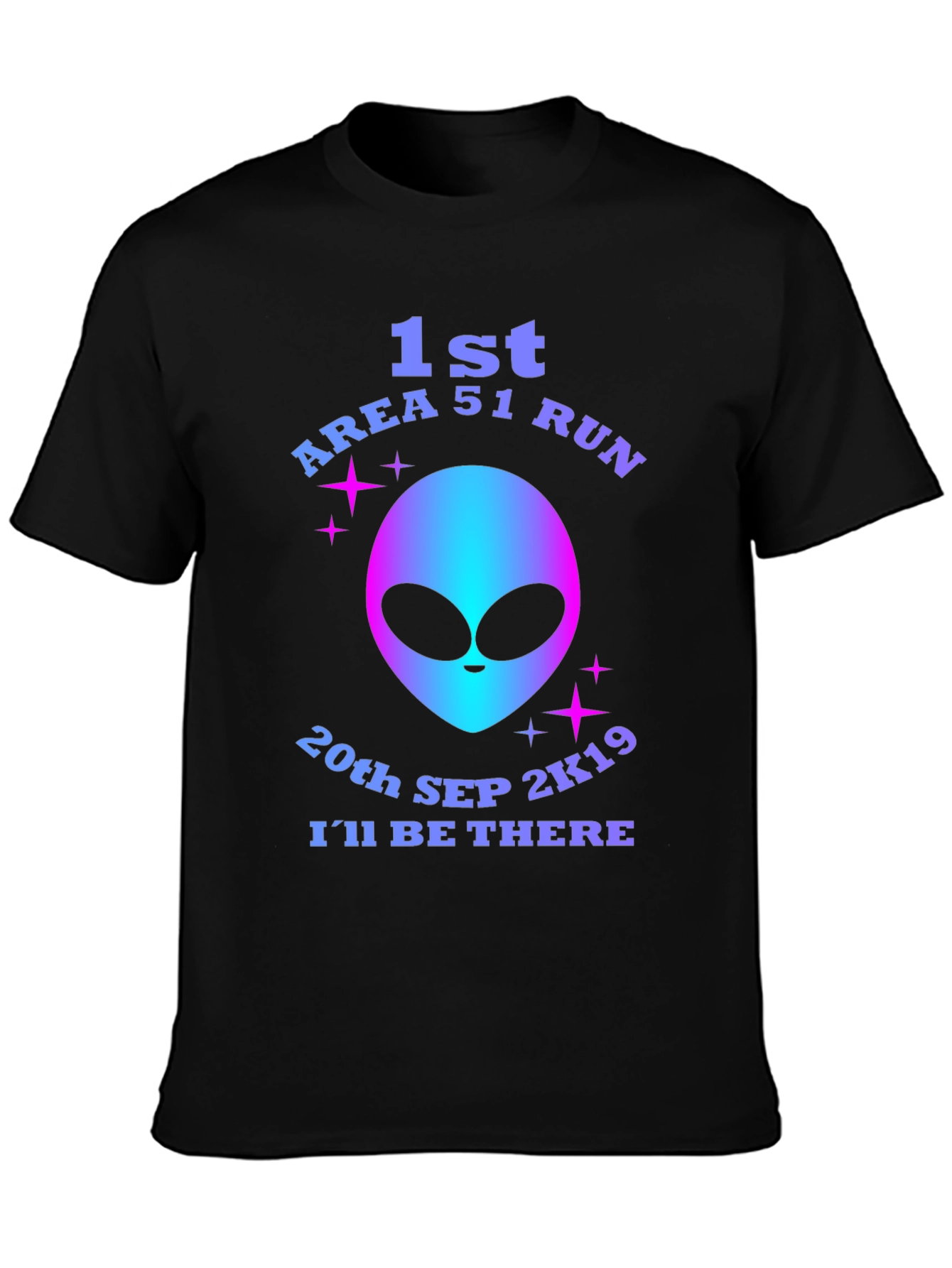 Area 51 Run T-Shirt - Alien Graphic Novelty Tee