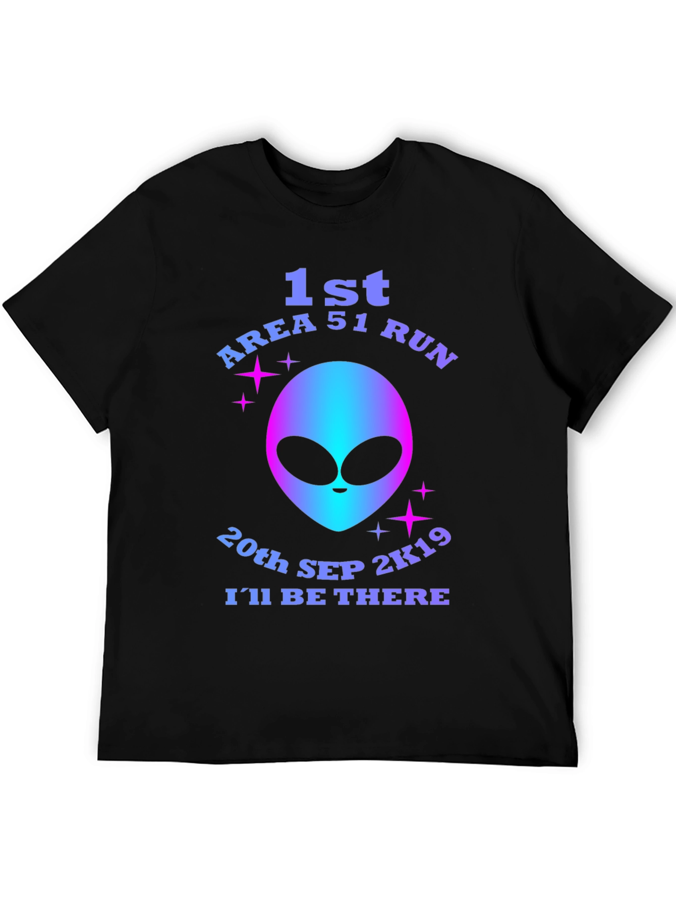 Area 51 Run T-Shirt - Alien Graphic Novelty Tee