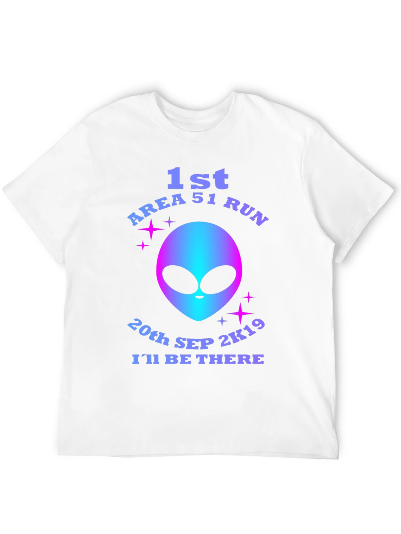 Area 51 Run T-Shirt - Alien Graphic Novelty Tee