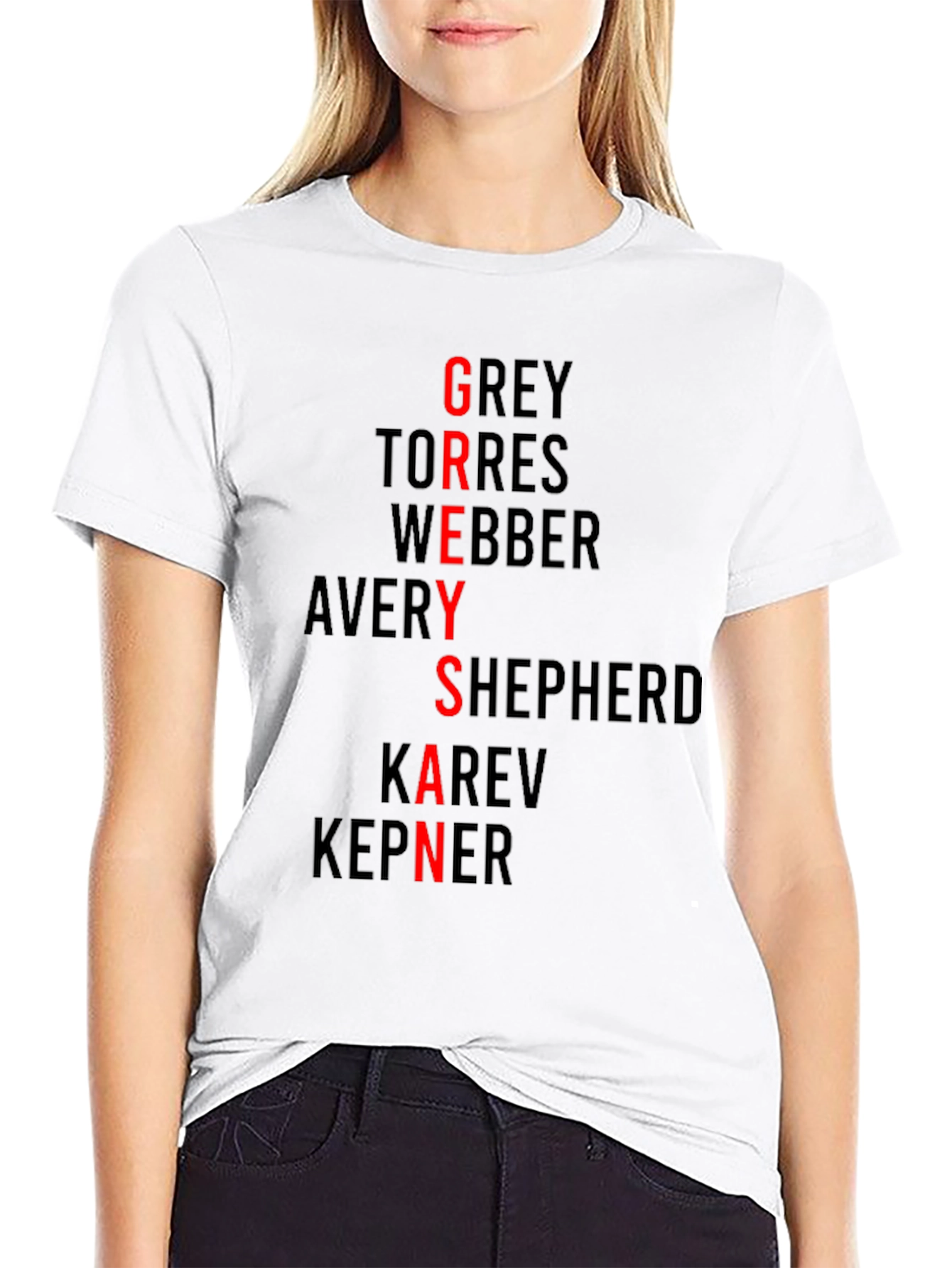 Greys Anatomy Inspired Names T-Shirt