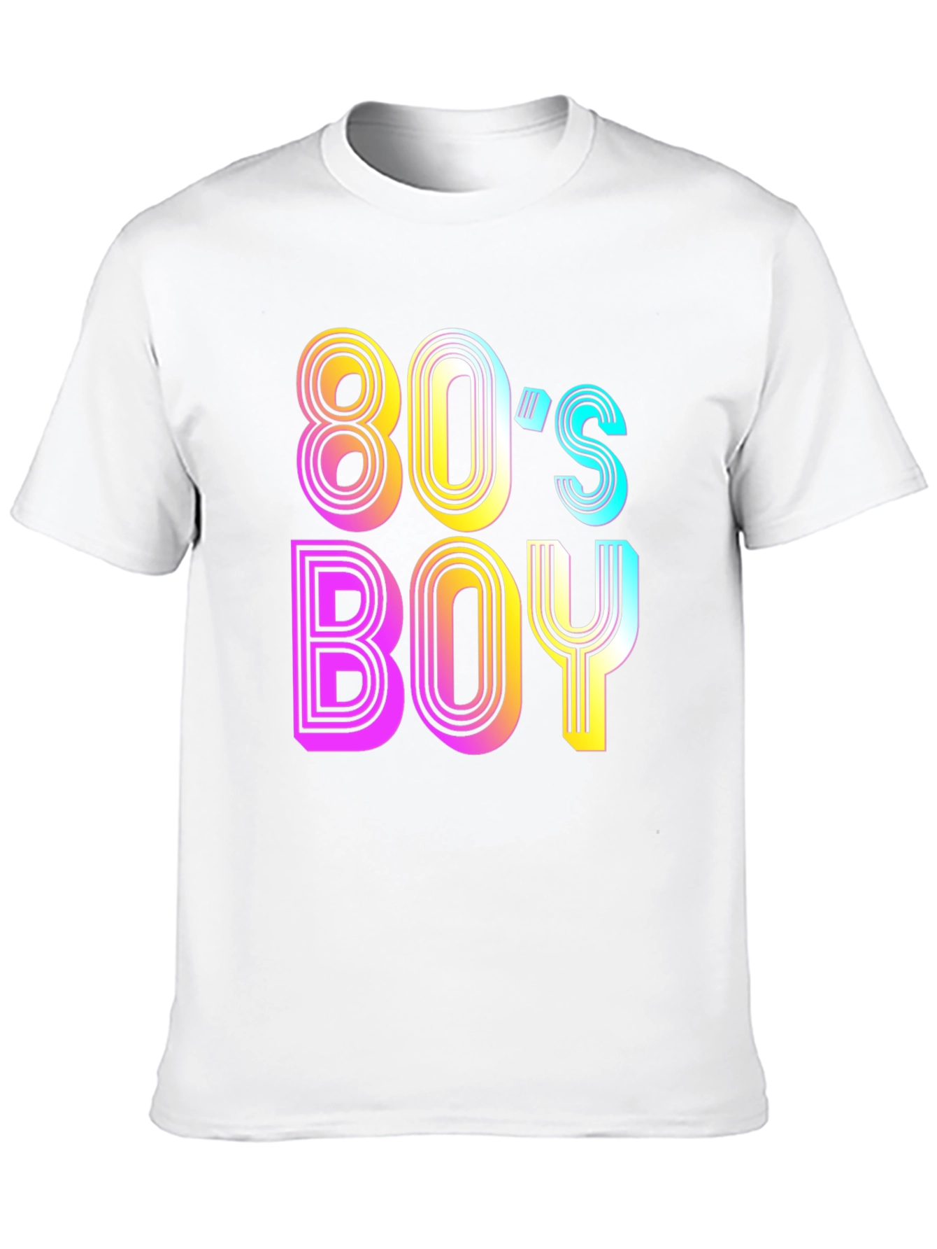 80s Boy Retro T-Shirt - Black