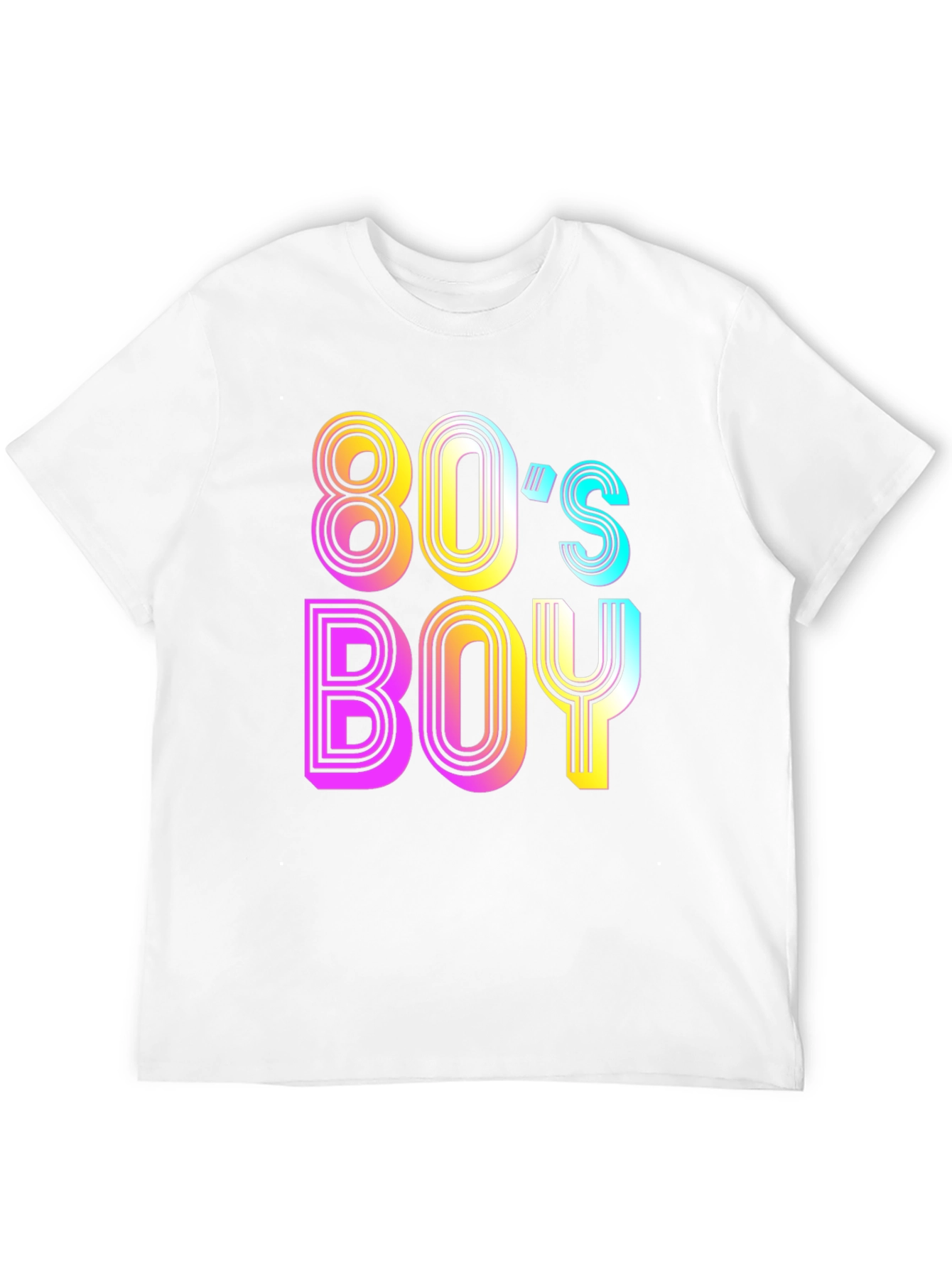 80s Boy Retro T-Shirt - Black