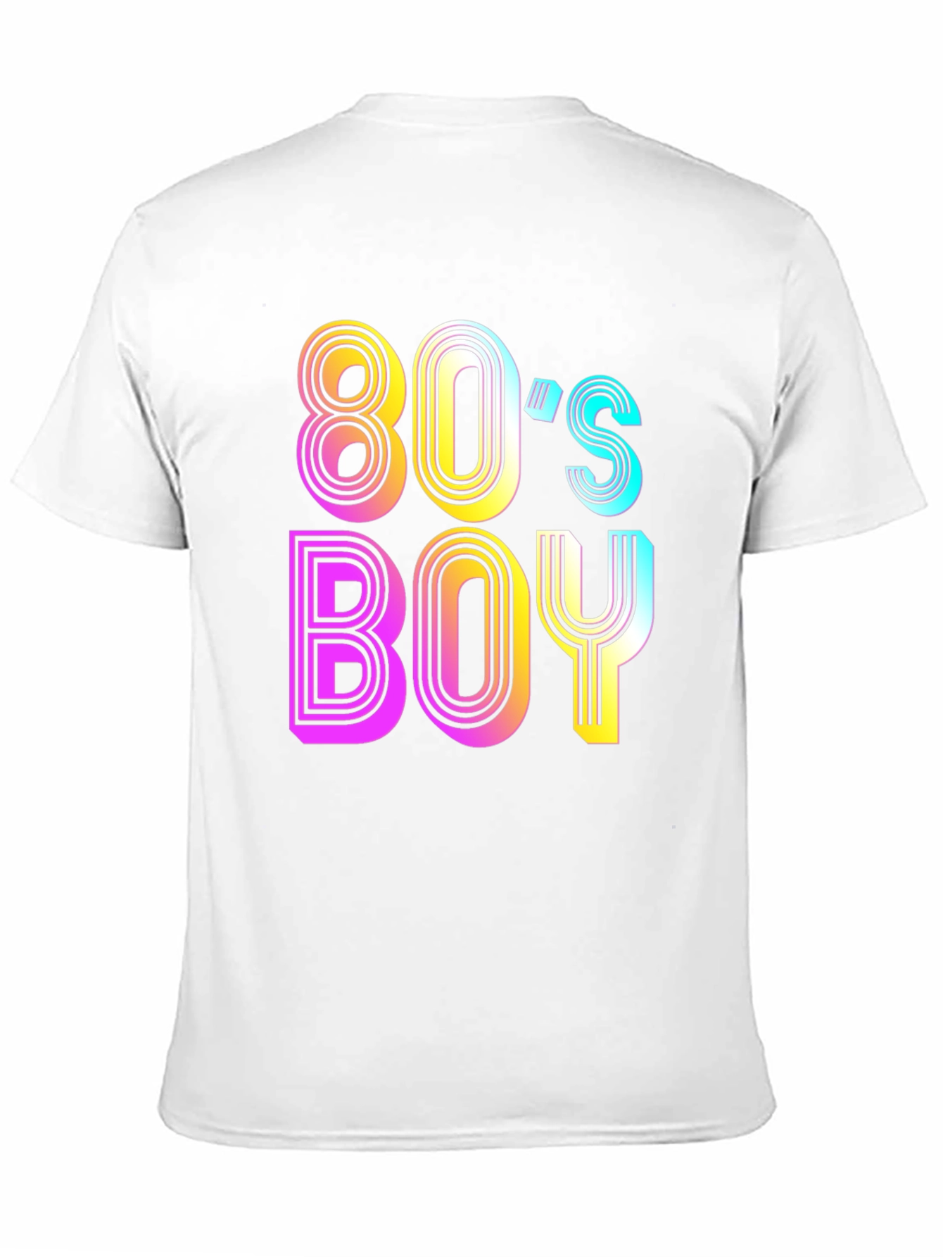 80s Boy Retro T-Shirt - Black