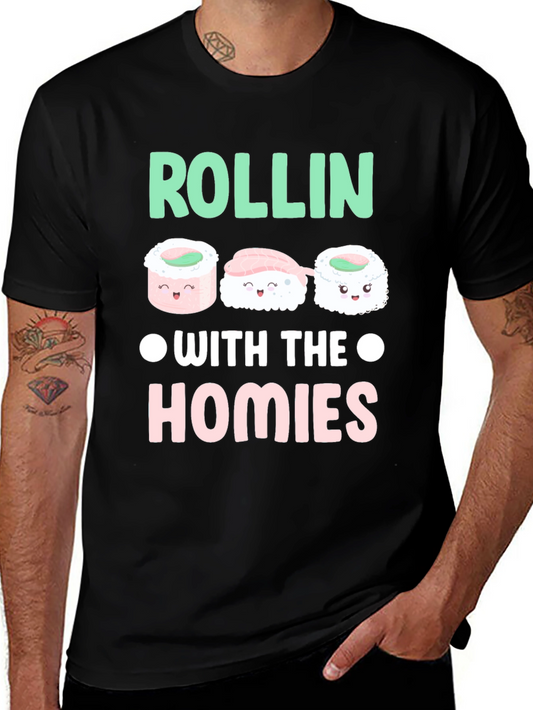 Sushi Rollin with the Homies Graphic Tee