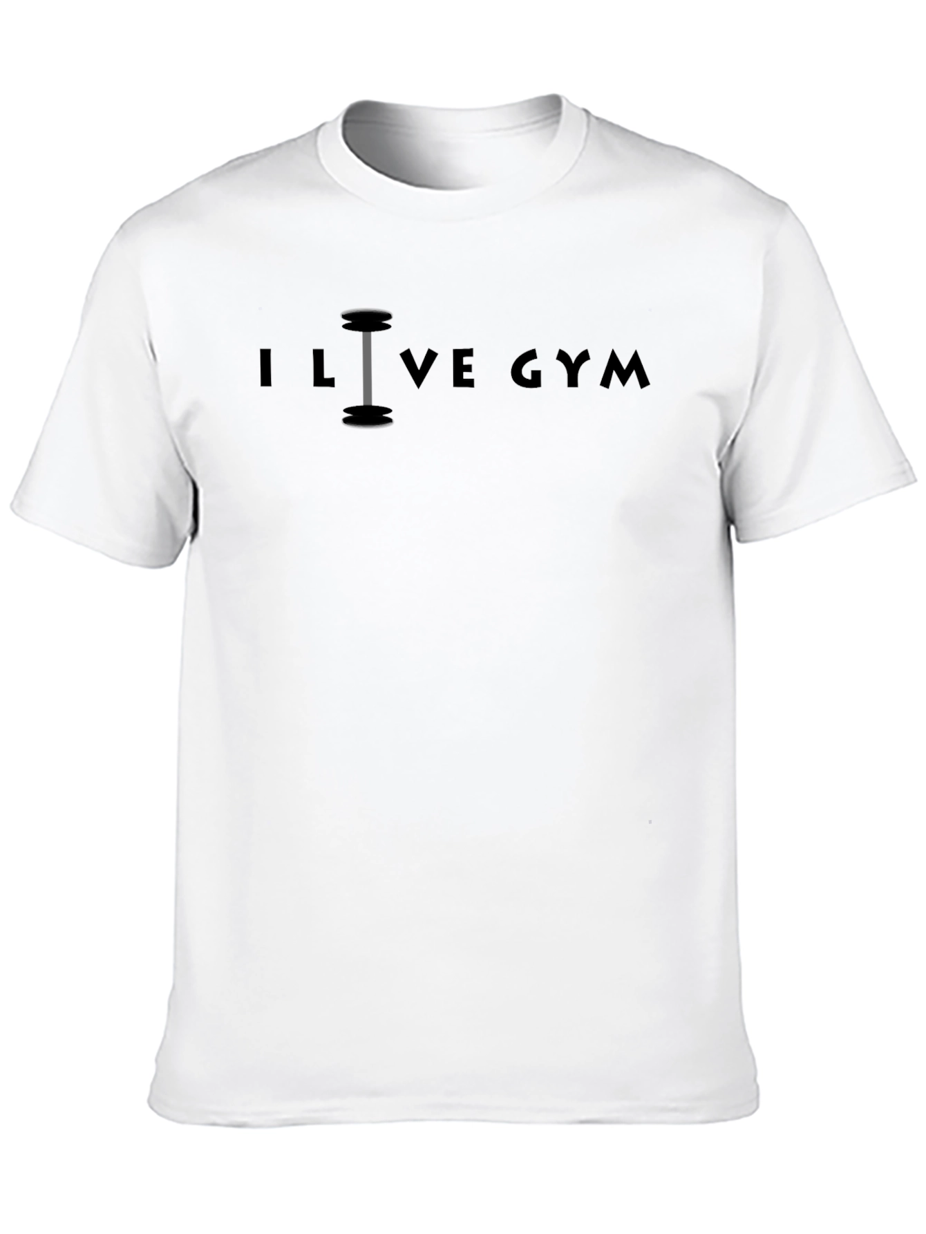 I Love Gym Black Graphic T-Shirt