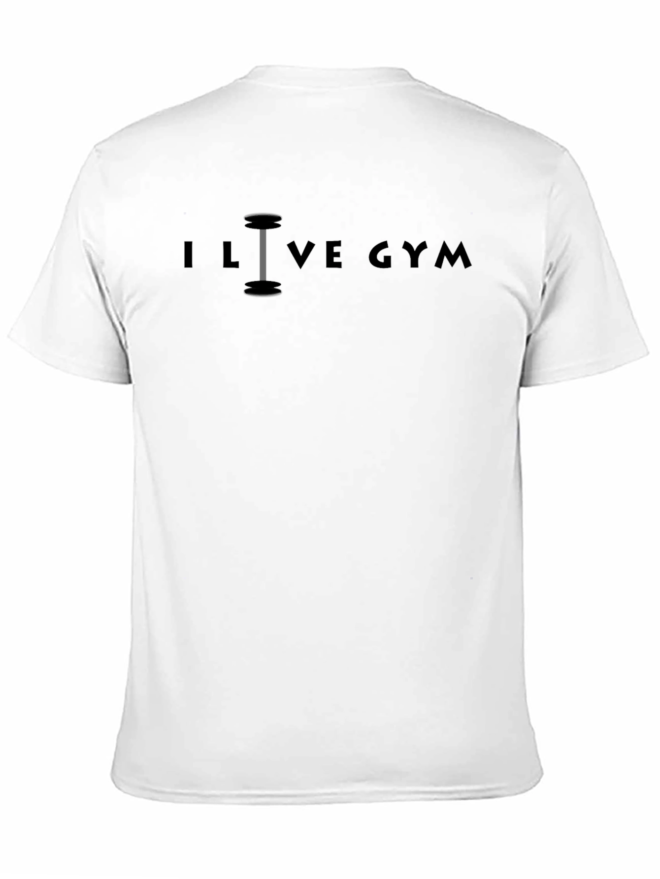 I Love Gym Black Graphic T-Shirt