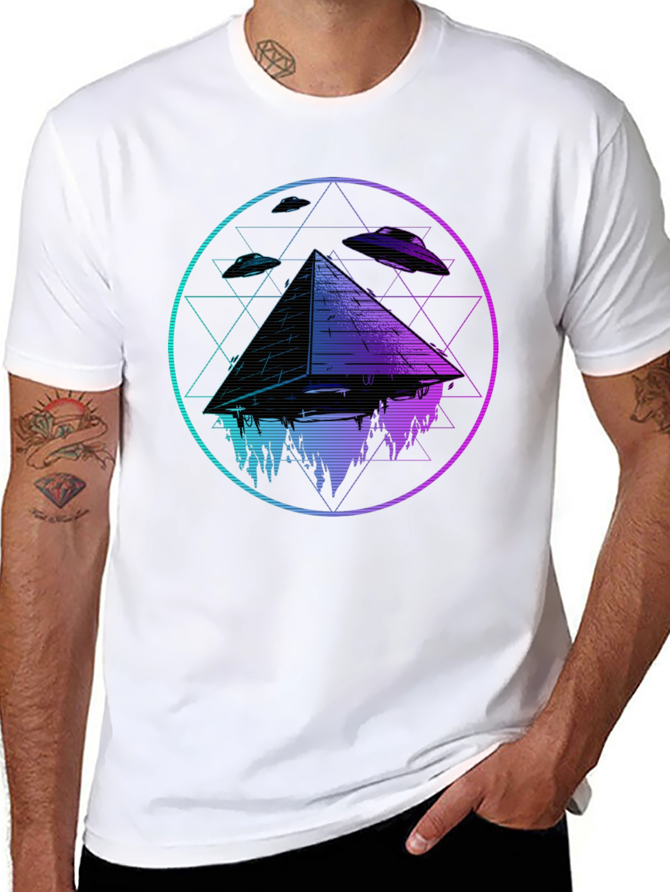 Mystic Pyramid UFO T-Shirt