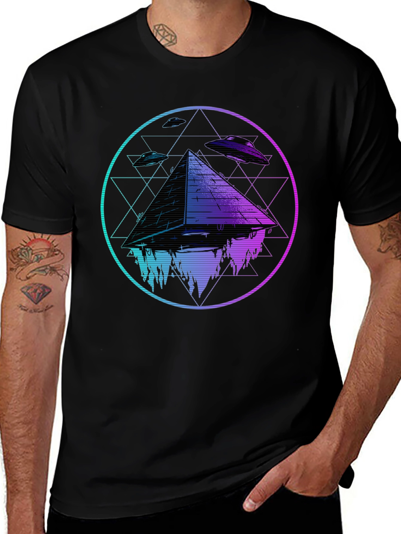 Mystic Pyramid UFO T-Shirt