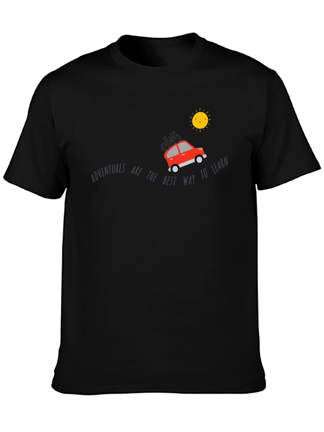 Adventure Awaits Graphic Tee - Black