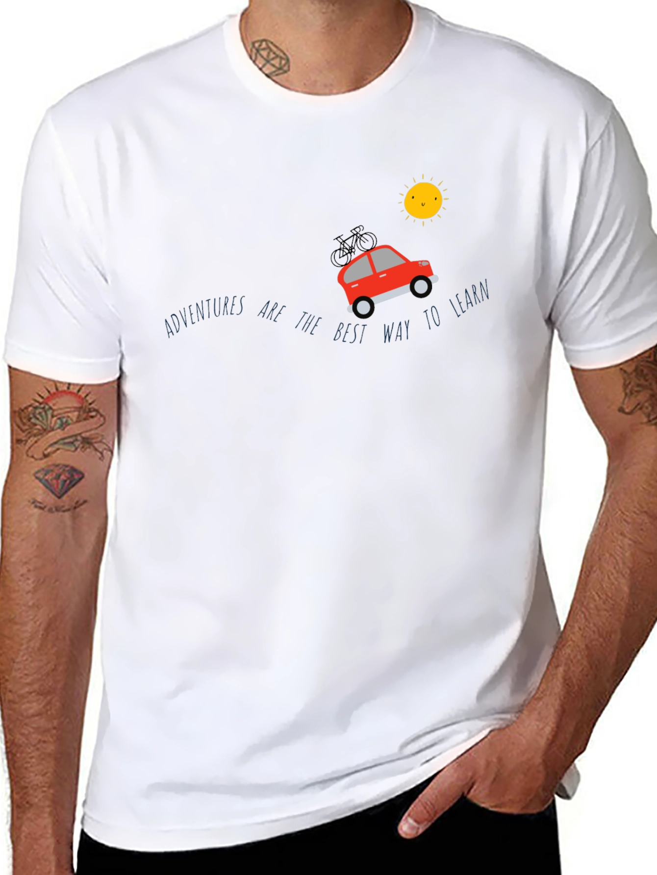 Adventure Awaits Graphic Tee - Black