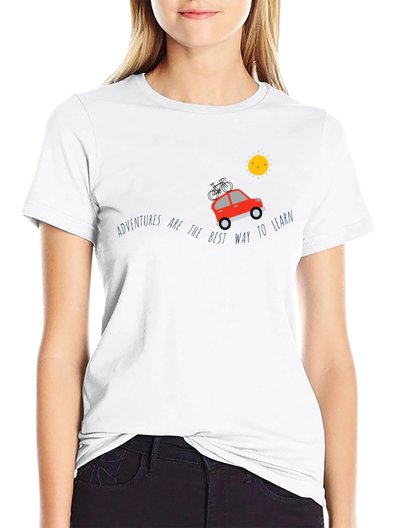 Adventure Awaits Graphic Tee - Black