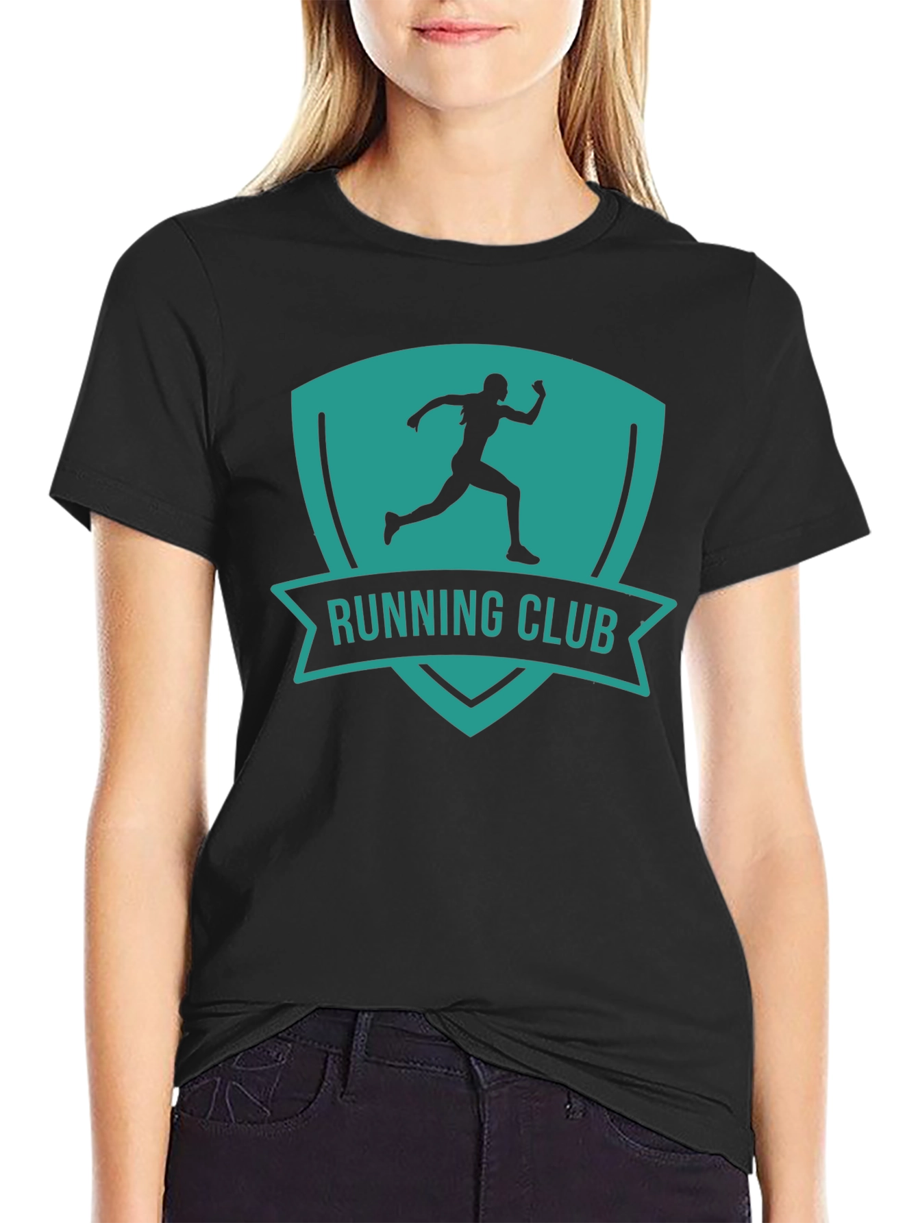 Running Club Graphic Tee - Black