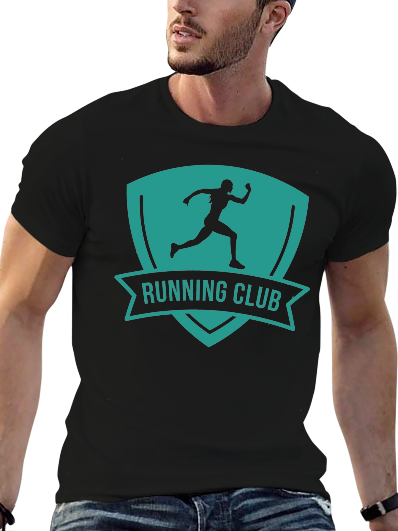 Running Club Graphic Tee - Black