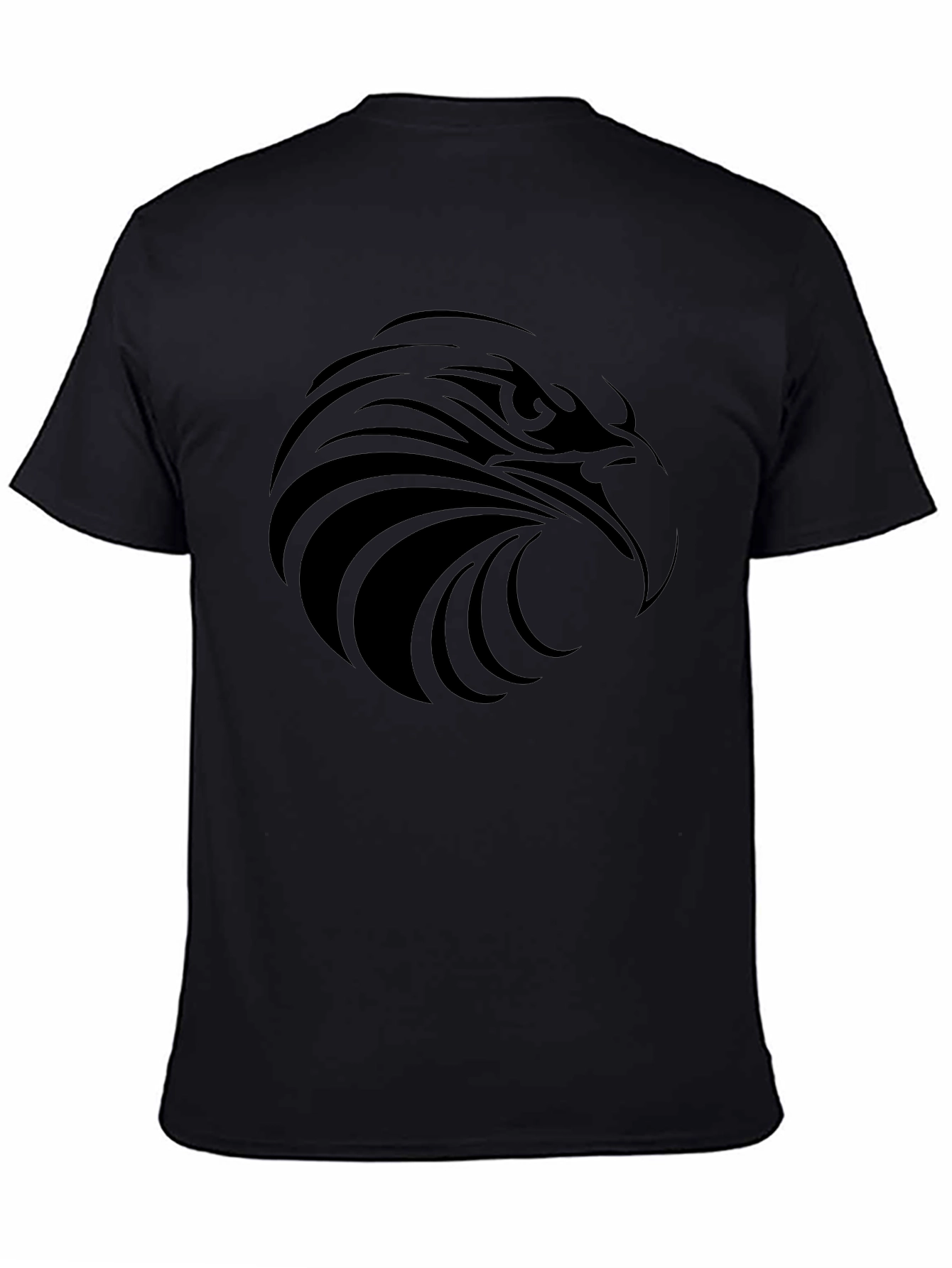 Mens Black Eagle Graphic Tee - Stylish Casual Wear
