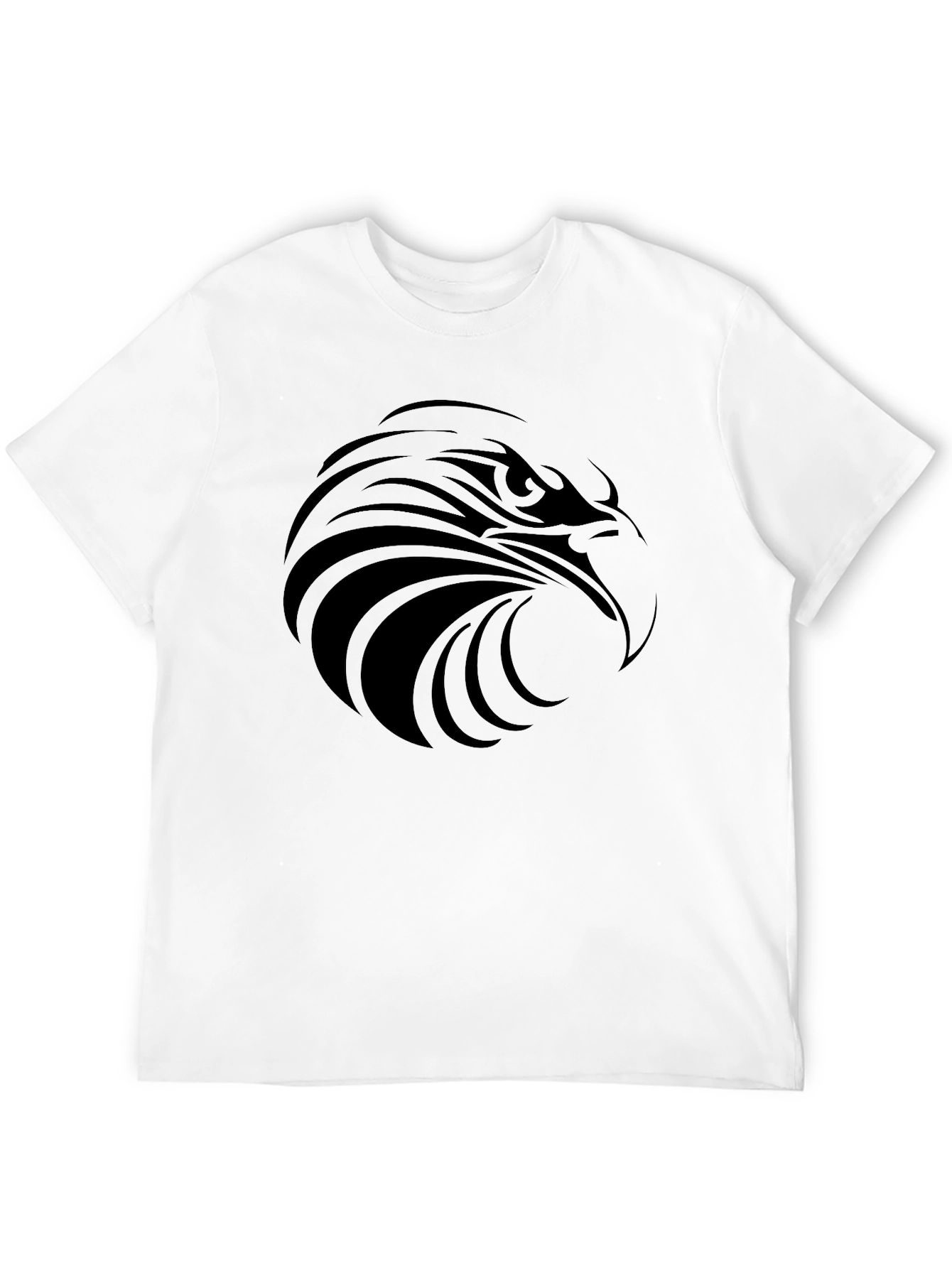 Mens Black Eagle Graphic Tee - Stylish Casual Wear