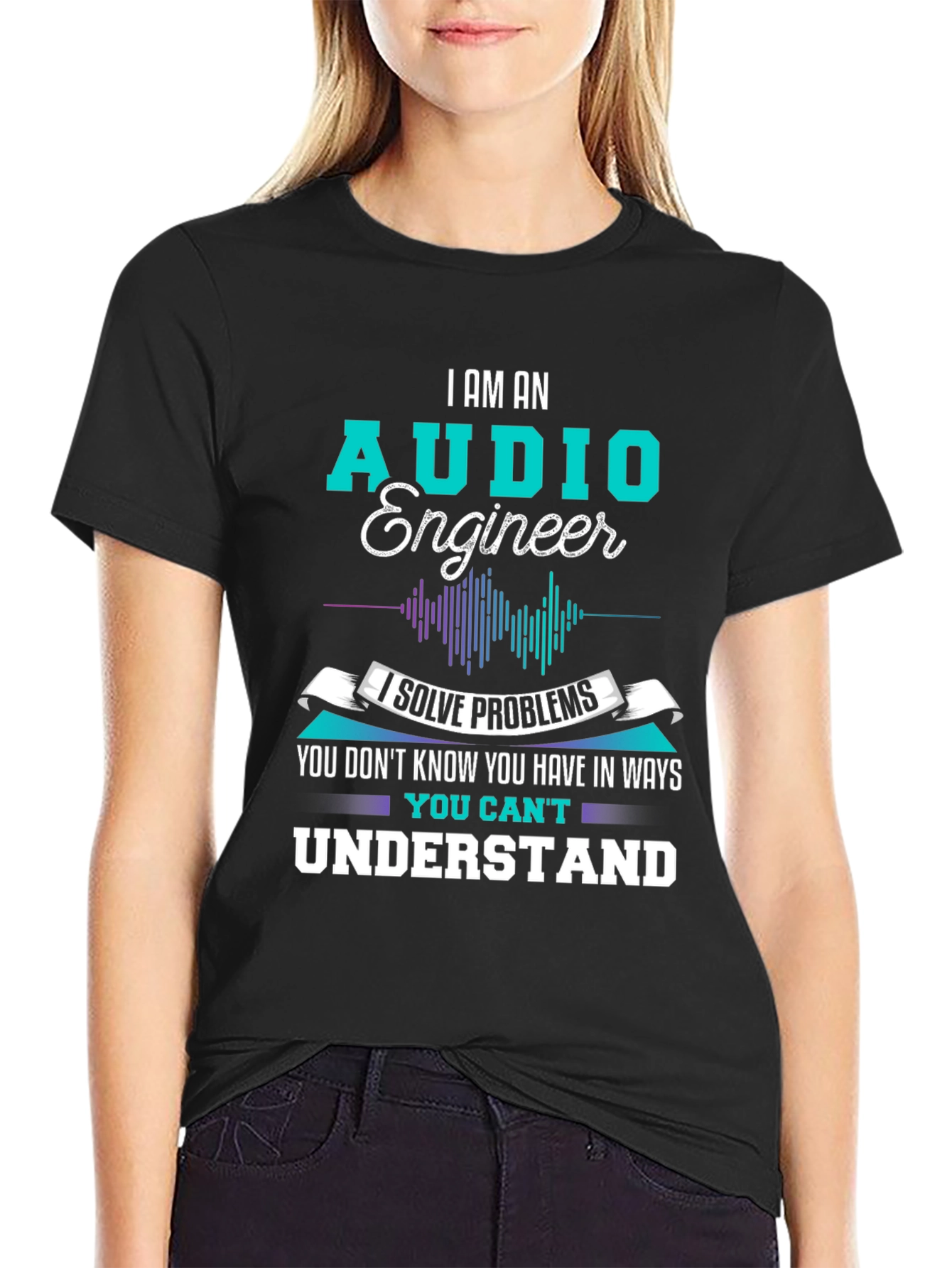Audio Engineer T-Shirt - I Solve Problems Graphic Tee