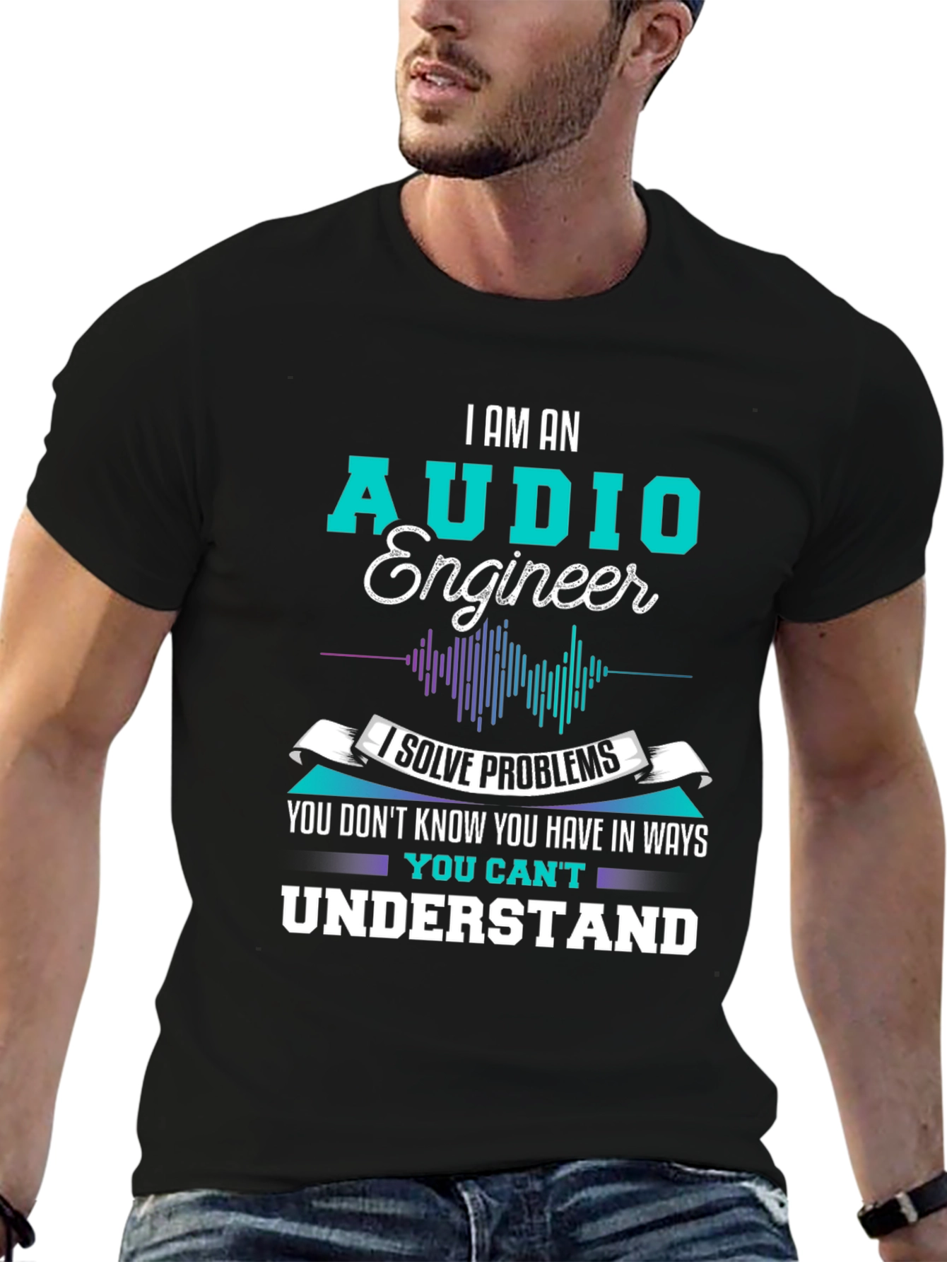 Audio Engineer T-Shirt - I Solve Problems Graphic Tee