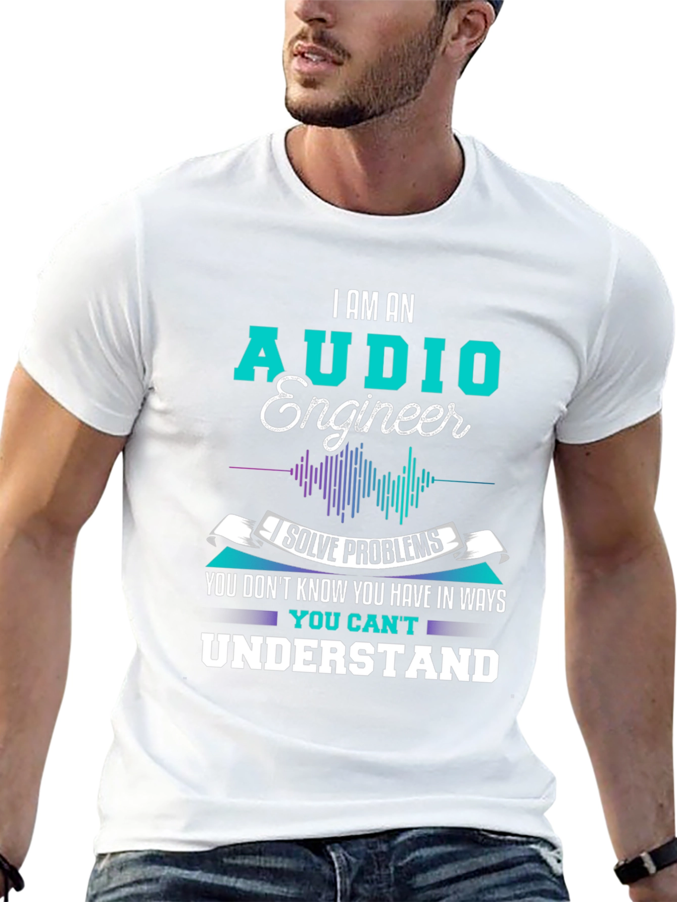 Audio Engineer T-Shirt - I Solve Problems Graphic Tee