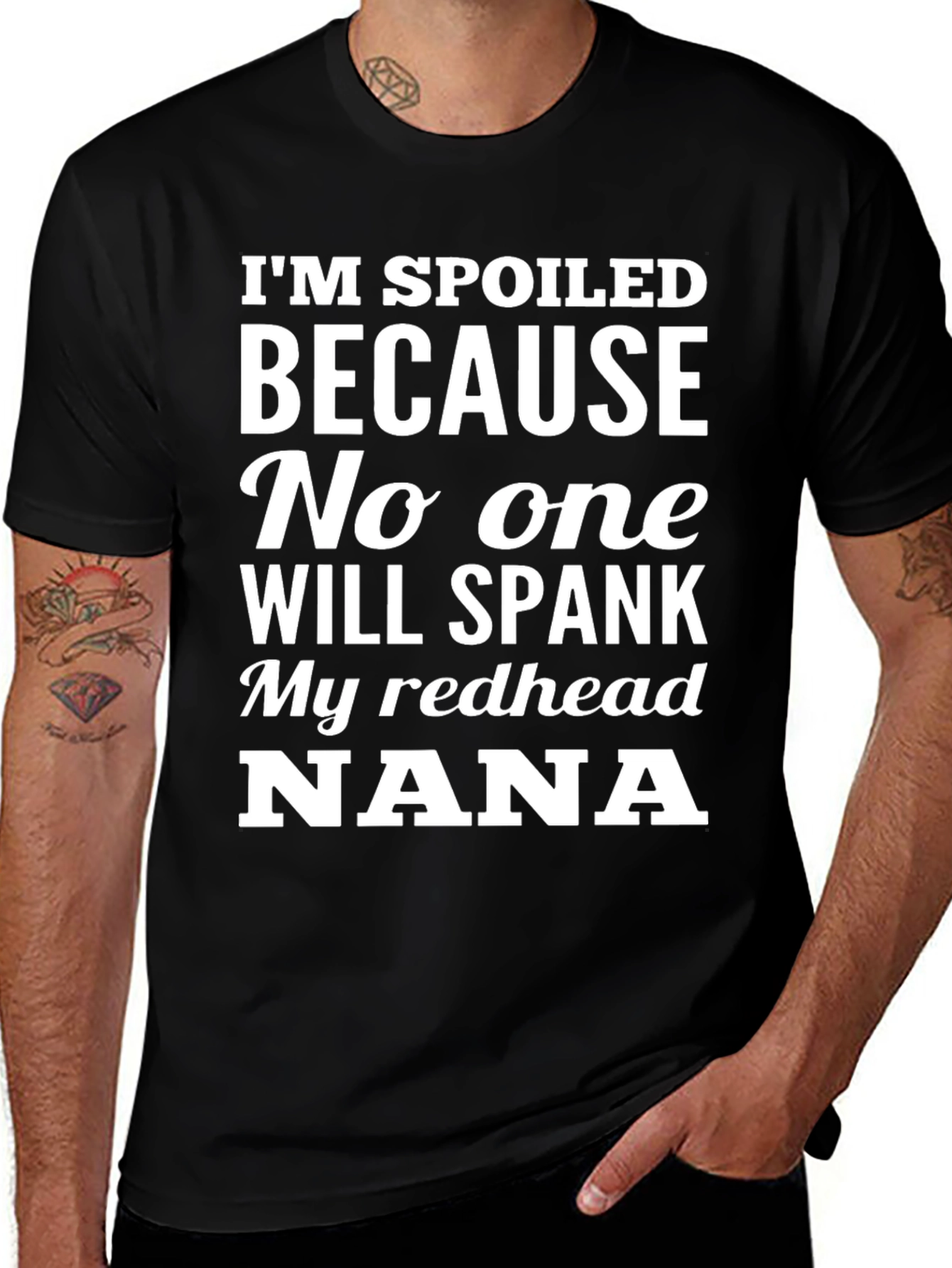 Spoiled Nana Redhead T-Shirt - Novelty Gift Tee