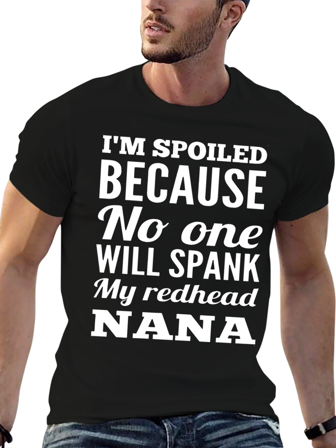 Spoiled Nana Redhead T-Shirt - Novelty Gift Tee