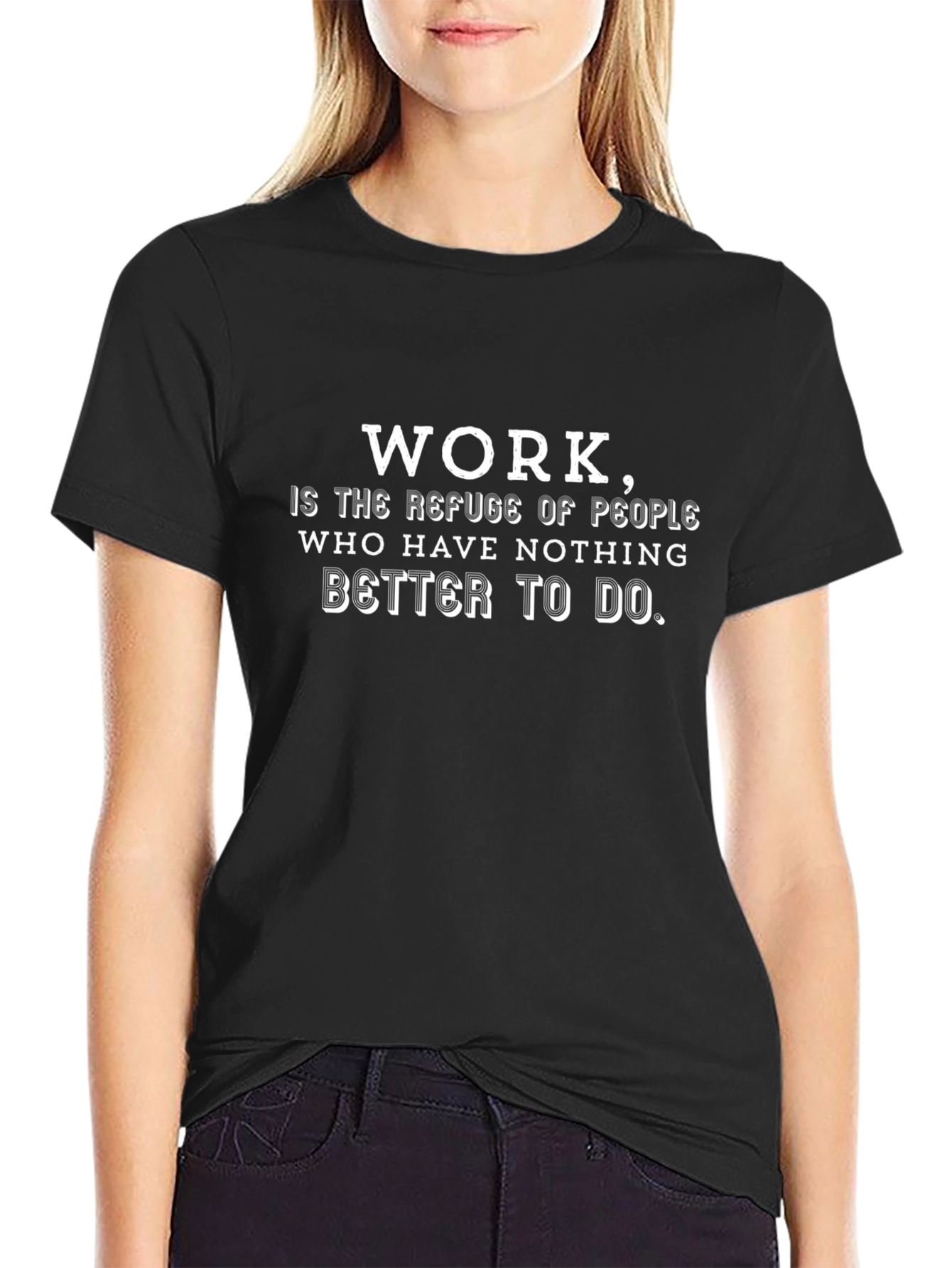 Work is the Refuge Mens Graphic Tee
