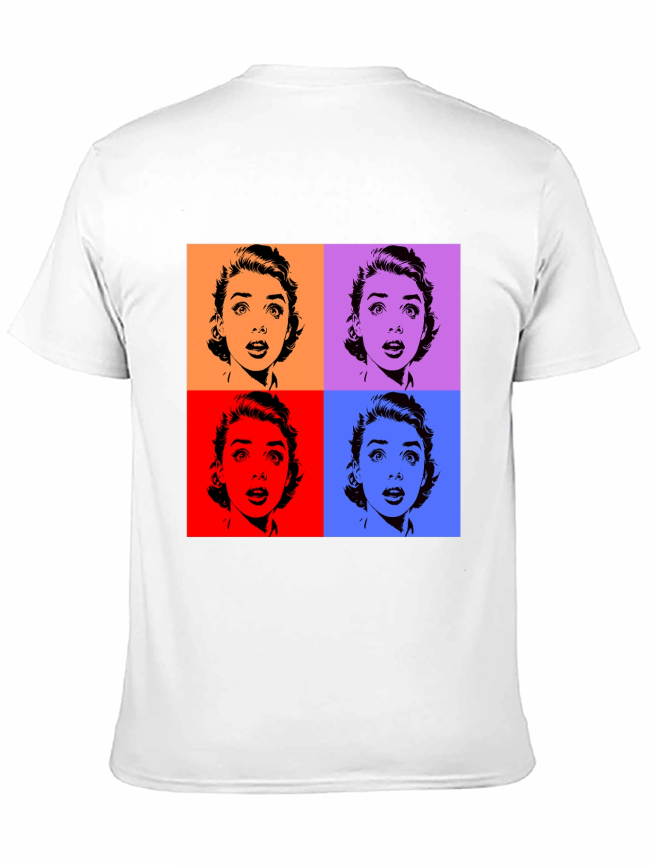 Pop Art T-Shirt - Black Audrey Hepburn Style Tee