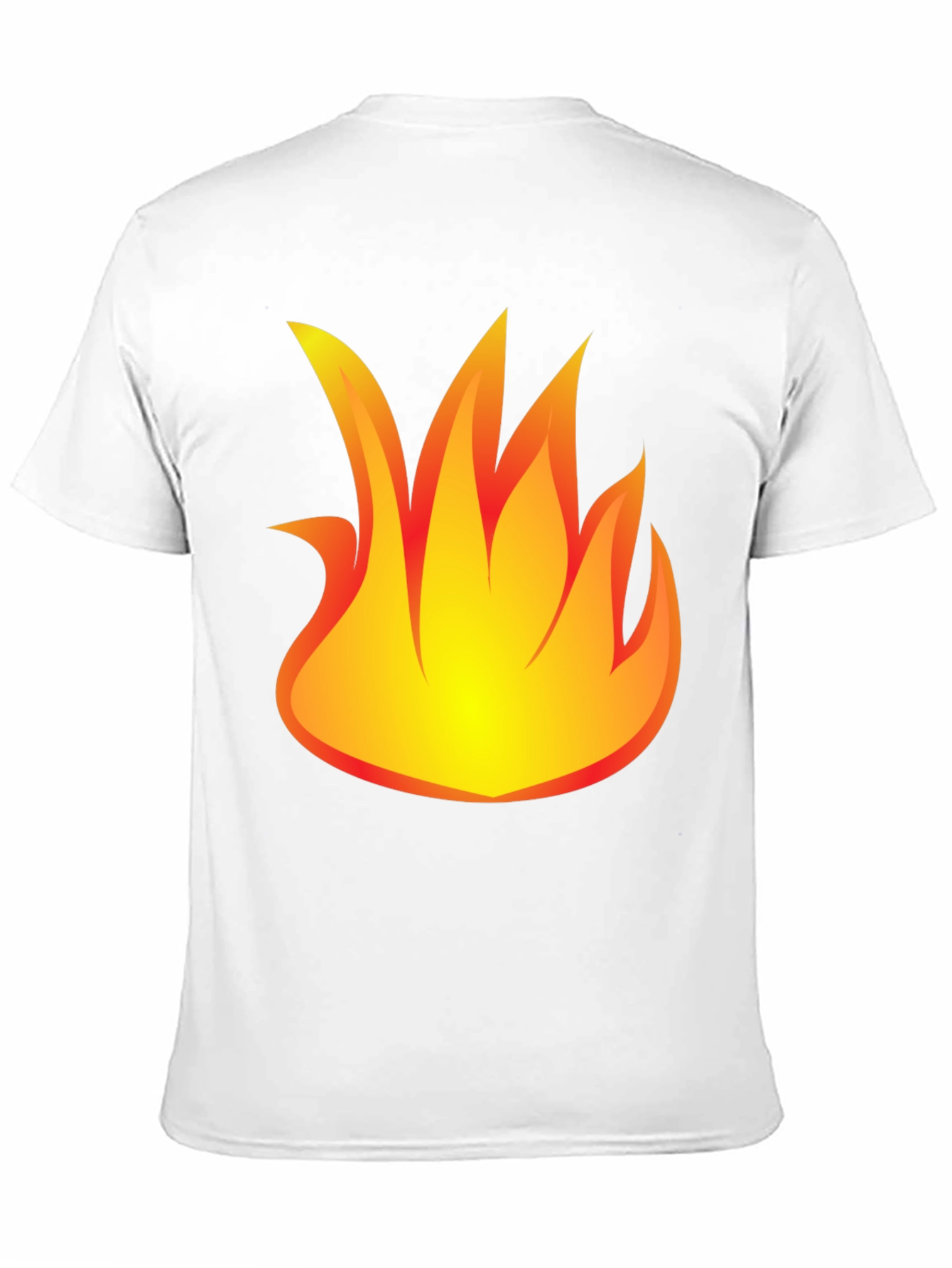 Fiery Graphic Print Black T-Shirt