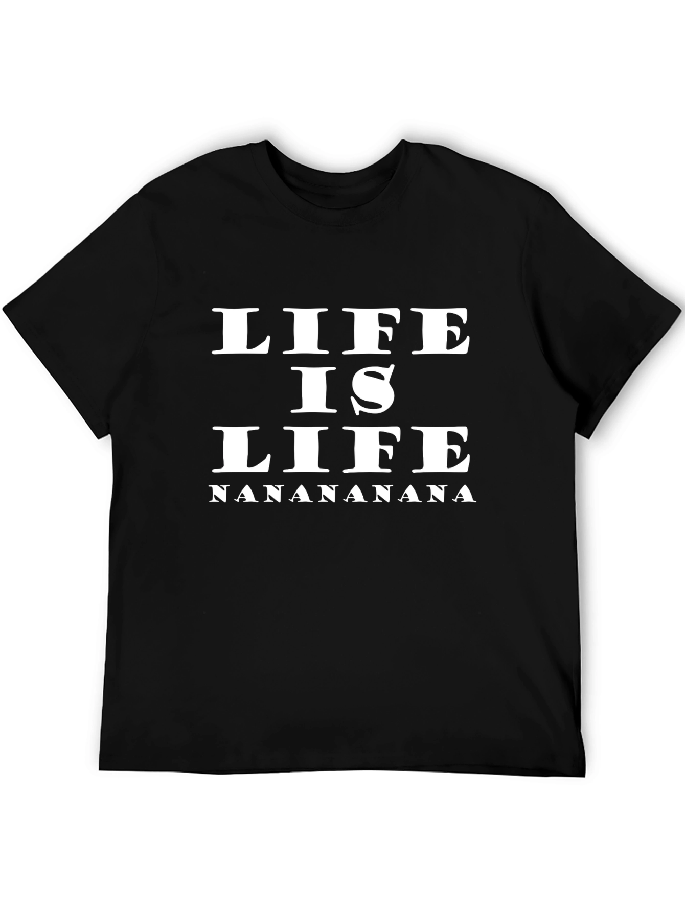 Life Is Life Black Graphic Tee