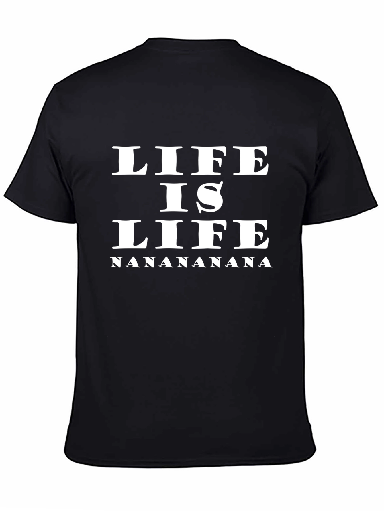 Life Is Life Black Graphic Tee