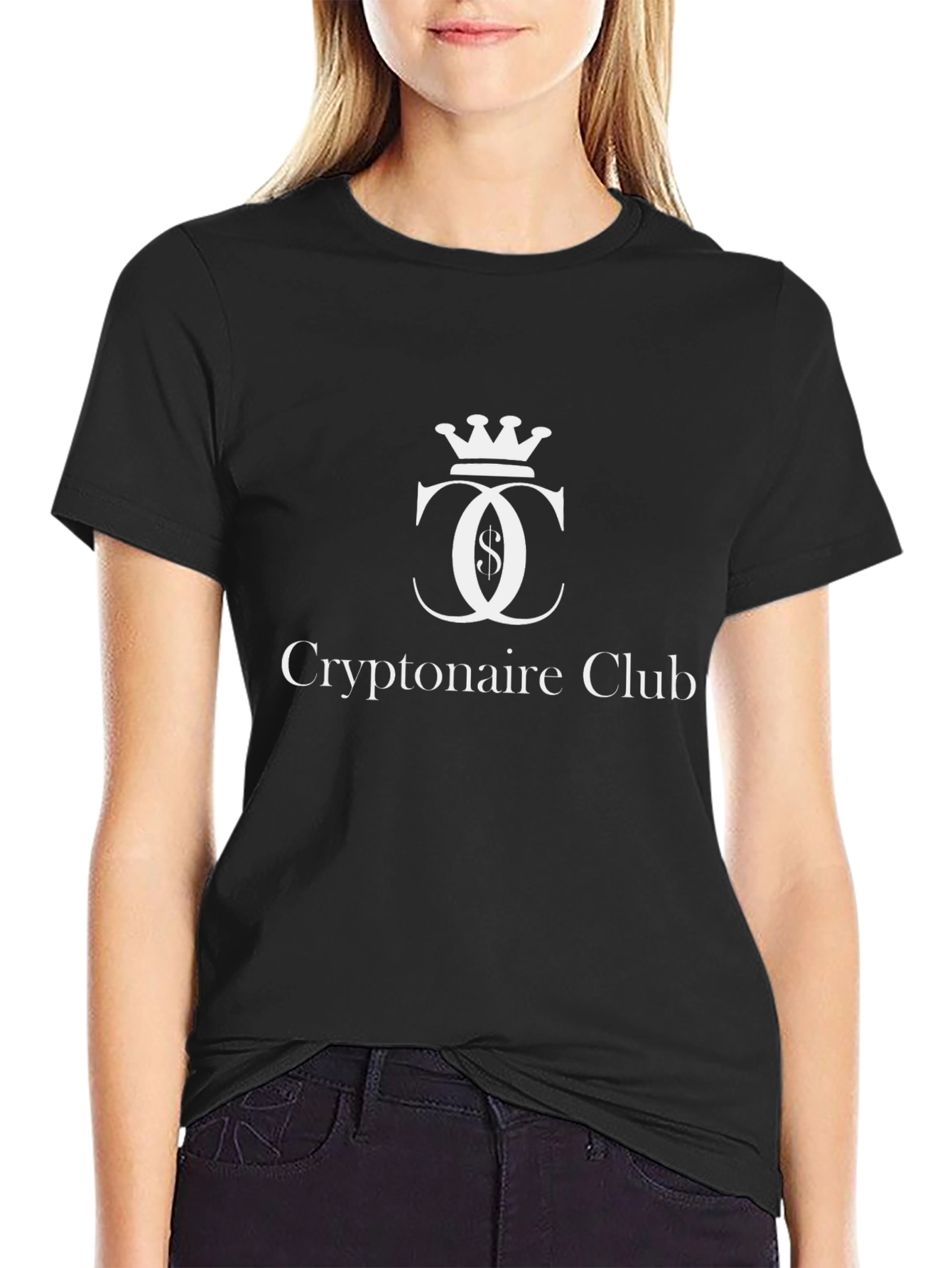 Cryptonaire Club T-Shirt - Black Cotton Tee