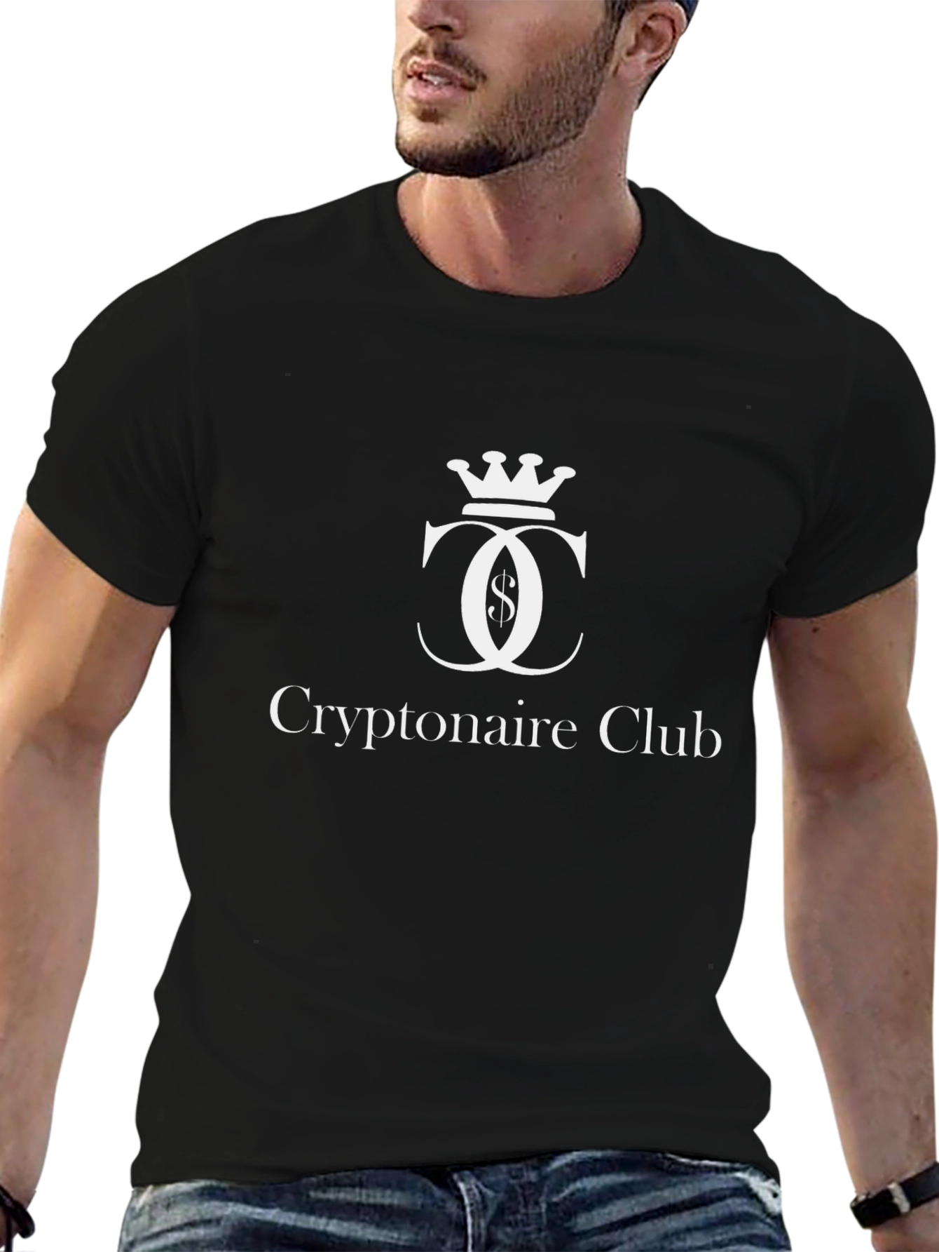 Cryptonaire Club T-Shirt - Black Cotton Tee