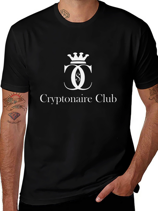 Cryptonaire Club T-Shirt - Black Cotton Tee