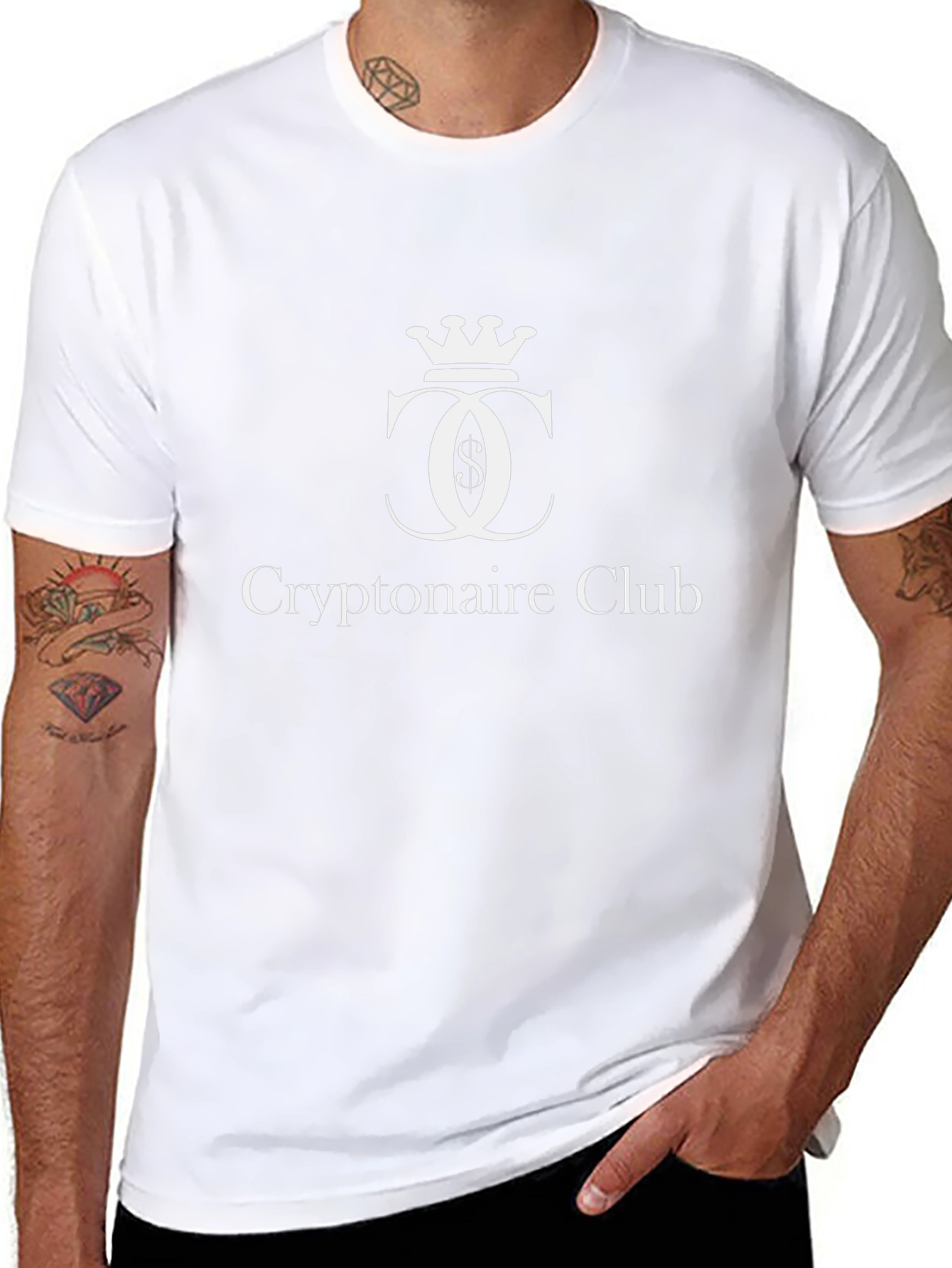 Cryptonaire Club T-Shirt - Black Cotton Tee