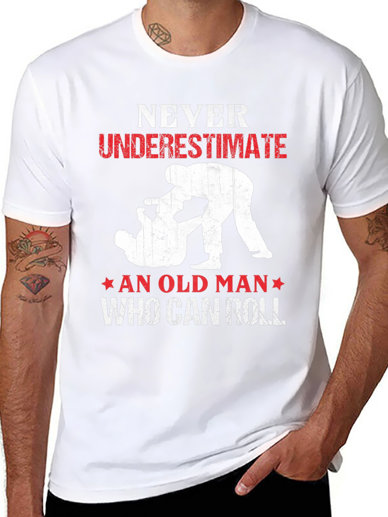 Never Underestimate Old Man Who Can Roll T-Shirt