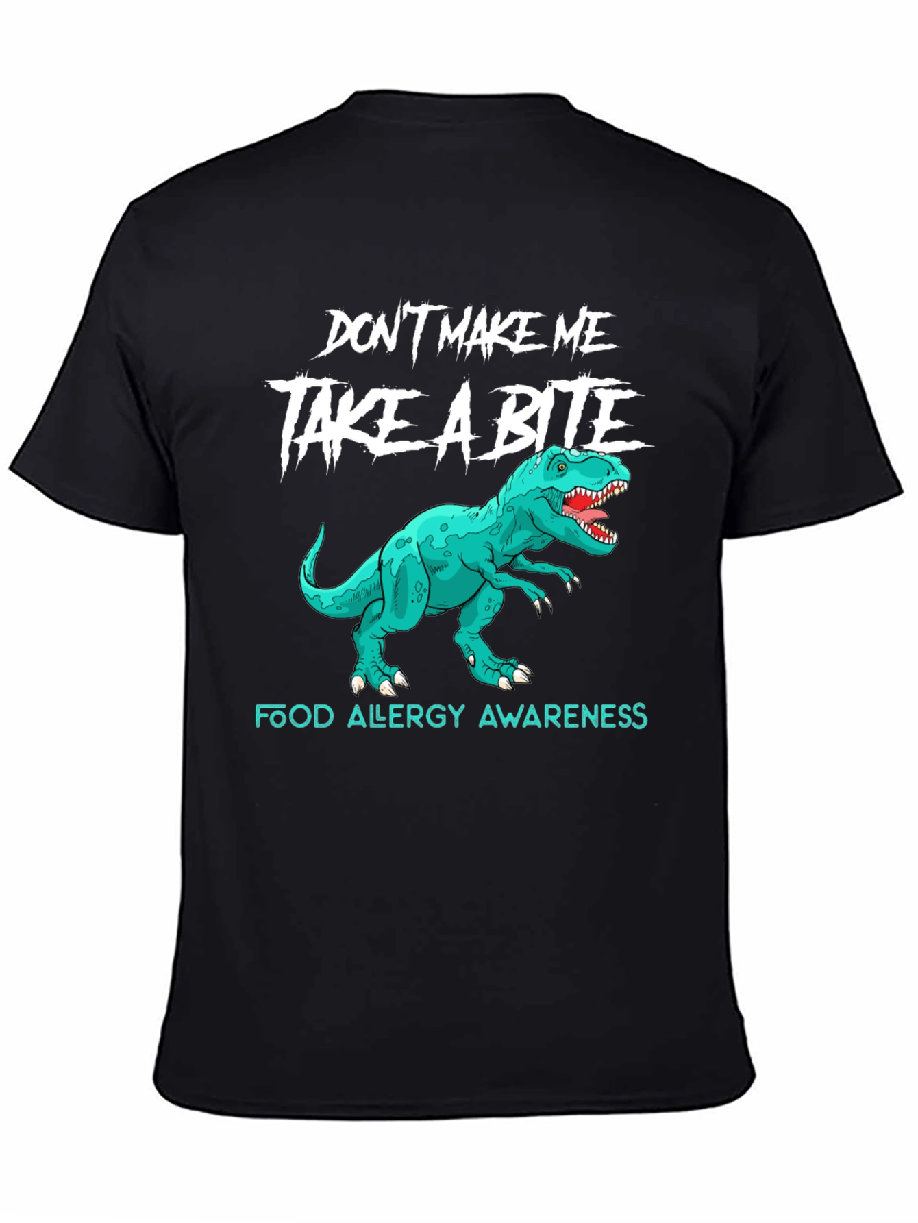 Food Allergy Awareness Dinosaur T-Shirt
