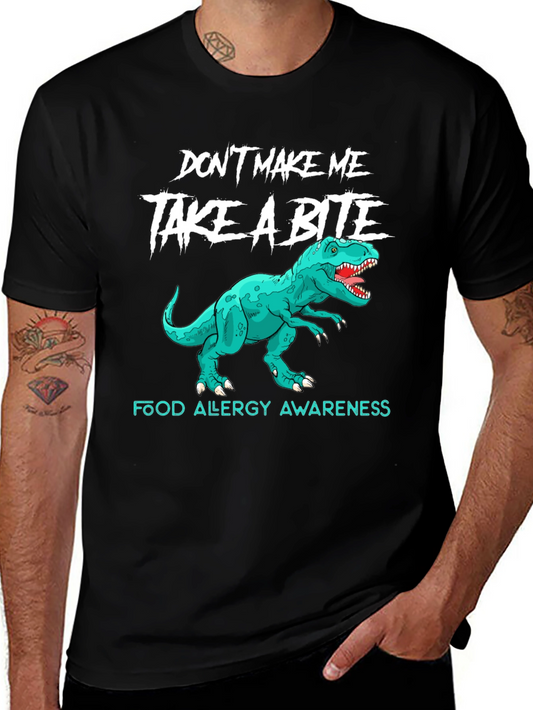 Food Allergy Awareness Dinosaur T-Shirt